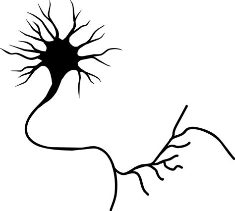 Cartoon flat vector illustration. . Neuron clip art